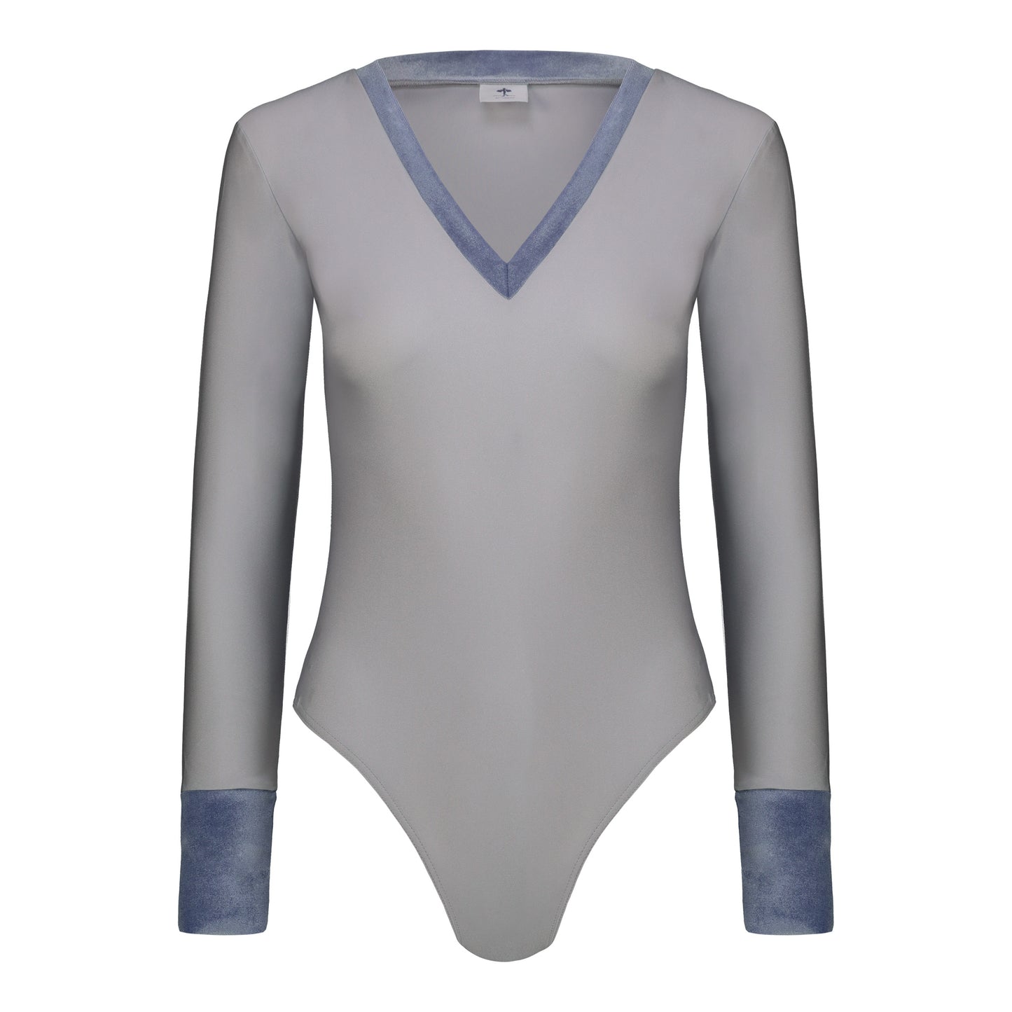 Body a V maniche lunghe