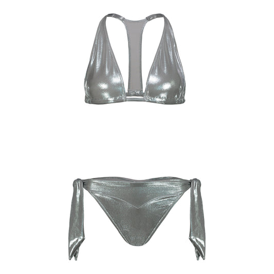 Bikini triangolo silver