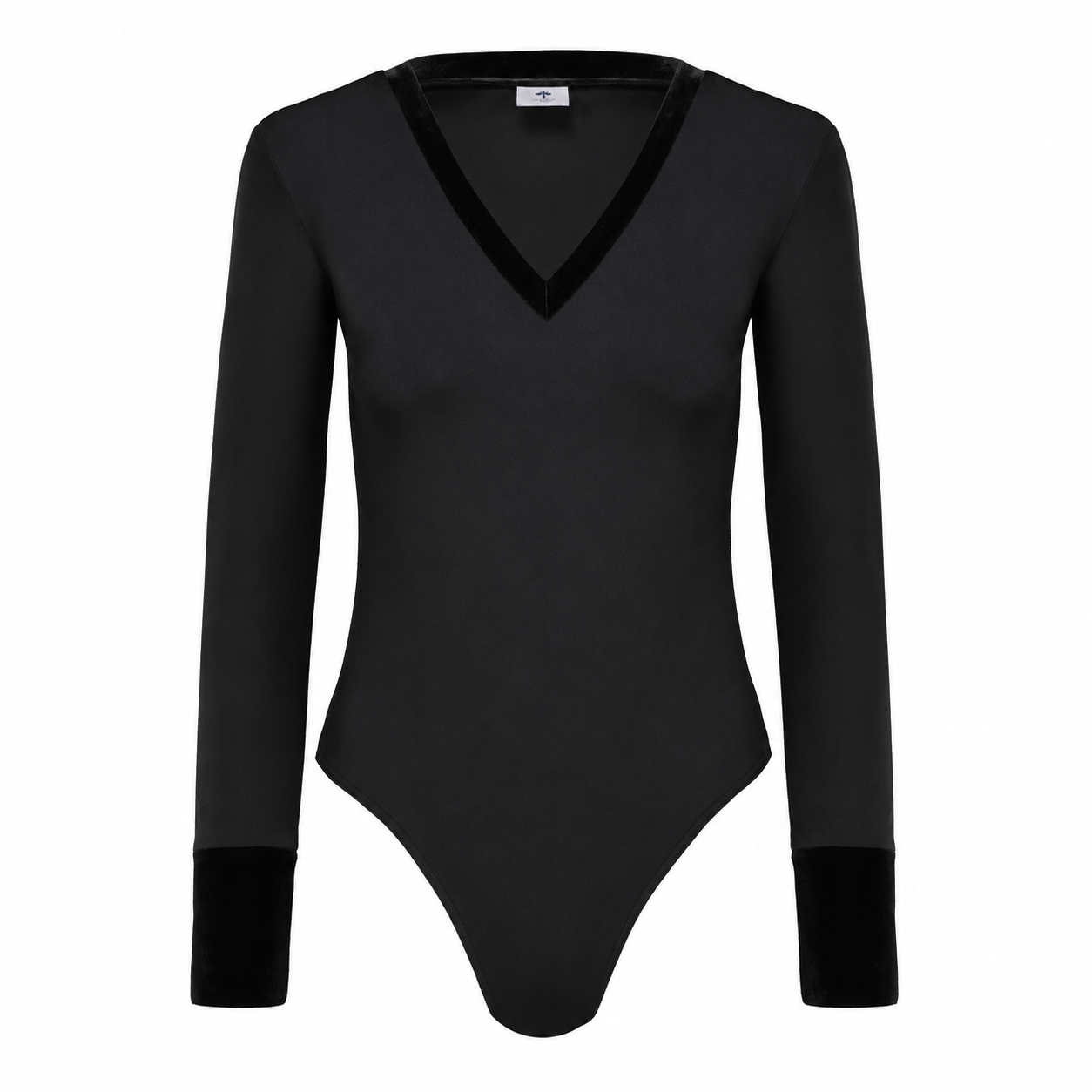 Body a V maniche lunghe
